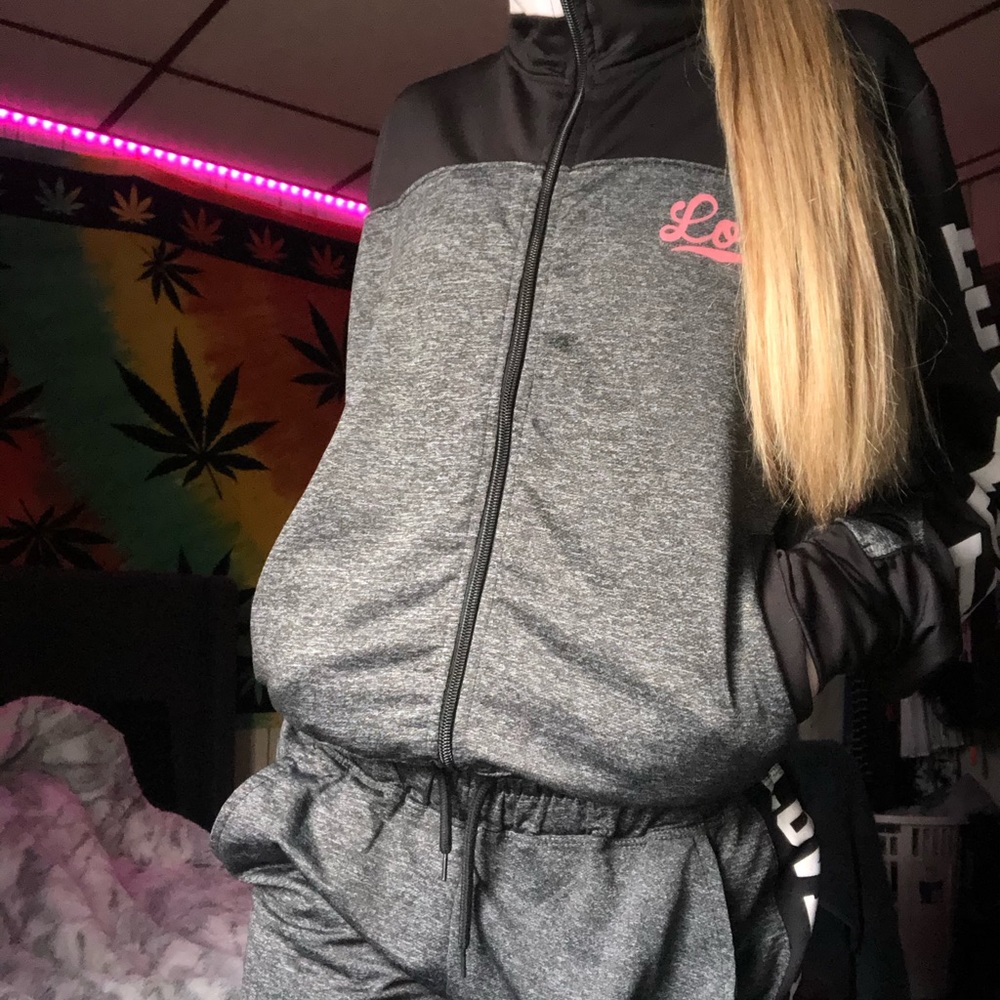 Matching track suit